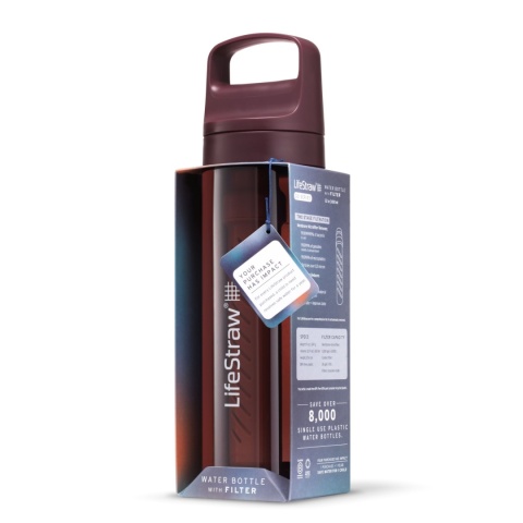 LifeStraw Go 2.0 / 0.65L Merlot Me Away