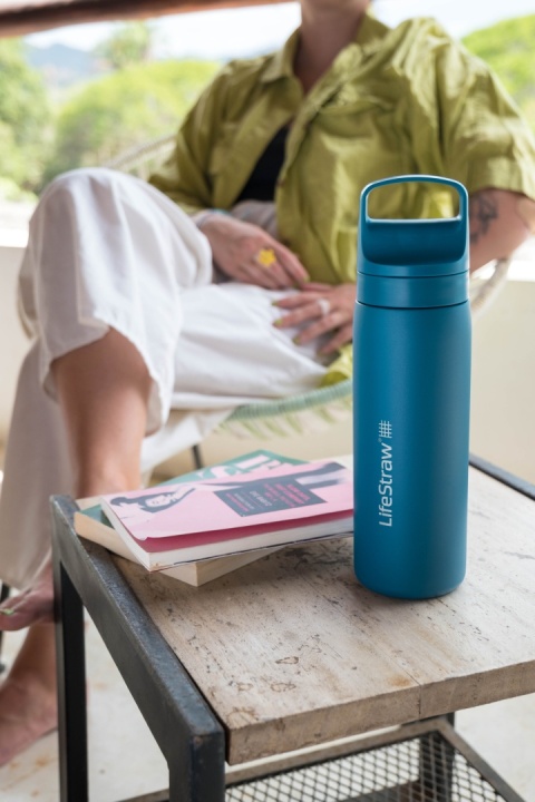 LifeStraw Go 2.0 Steel / 0.5L Aegean Sea