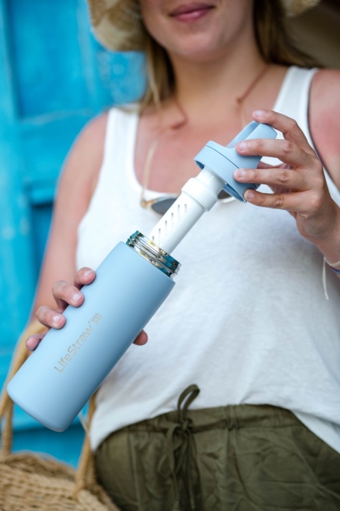 LifeStraw Go 2.0 Steel / 0.5L Aegean Sea