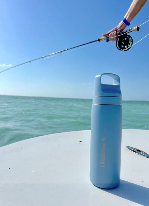 LifeStraw Go 2.0 Steel / 0.5L Aegean Sea