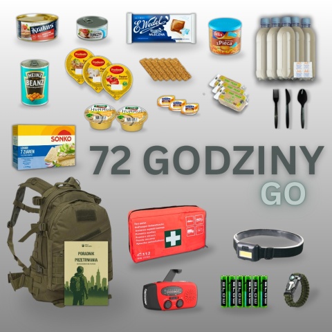 Plecak ewakuacyjny 72 godziny GO green
