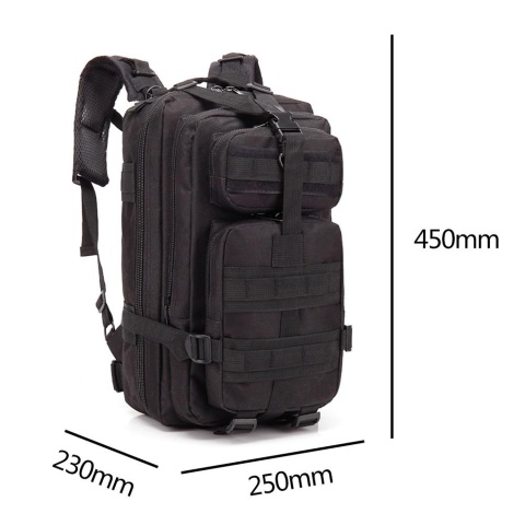 Plecak taktyczny BSH Adventure PL-003 Czarny