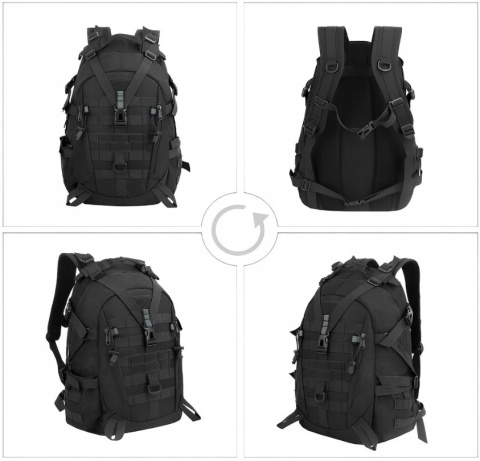Plecak taktyczny BSH Adventure PL-005 Czarny