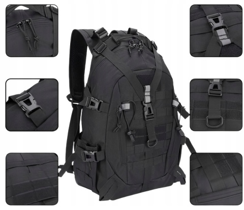 Plecak taktyczny BSH Adventure PL-005 Czarny