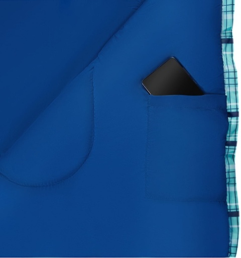 Śpiwór NILS CAMP NC2009 Rozmiar L. 220 cm Niebeska kratka