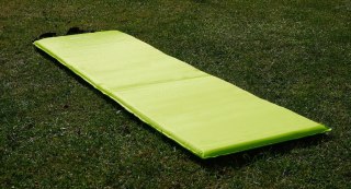 Materac Mata Karimata Turystyczna Lekka Nadmuchiwana KUBISPORT 186x53 cm żółty