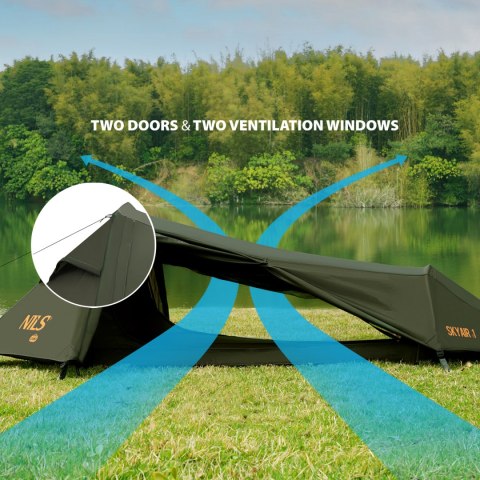 NC2501 NAMIOT ULTRA LIGHT SKYAIR 1 ZIELONY NILS CAMP