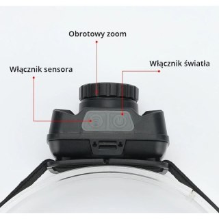 Latarka czołowa Libox LB0106 (450 m; Biały zimny)