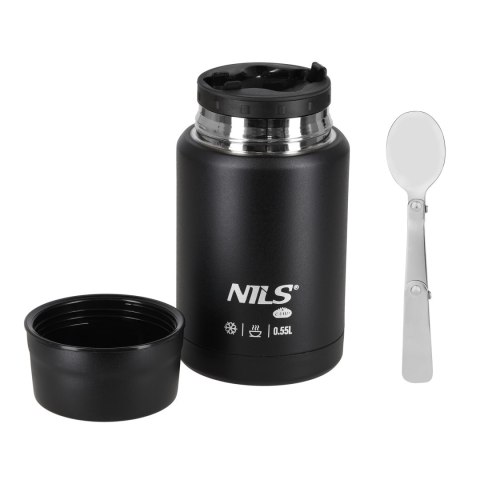 NC3807 TERMOS OBIADOWY 550ML CZARNY NILS CAMP