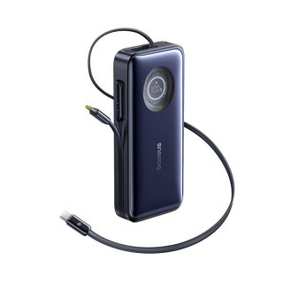 Powerbank Baseus EnerCore CR11 20000mAh 100W ze zwijanym kablami USB-C - czarny