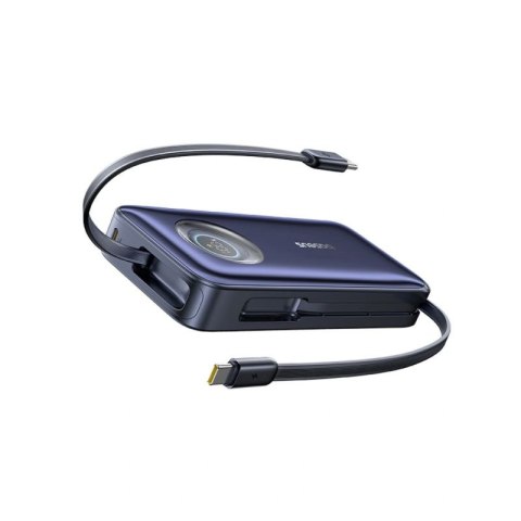 Powerbank Baseus EnerCore CR11 20000mAh 100W ze zwijanym kablami USB-C - czarny