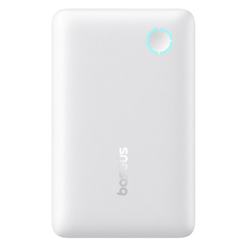 Powerbank Baseus EnerFill FP11 10000mAh 15W z białym kablem USB-C 20V/3A 30cm - biały