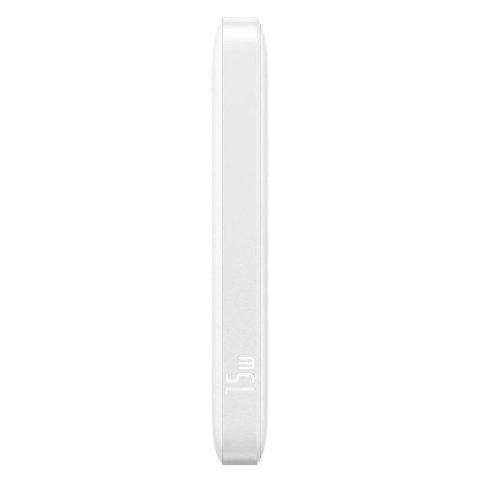 Powerbank Baseus EnerFill FP11 10000mAh 15W z białym kablem USB-C 20V/3A 30cm - biały