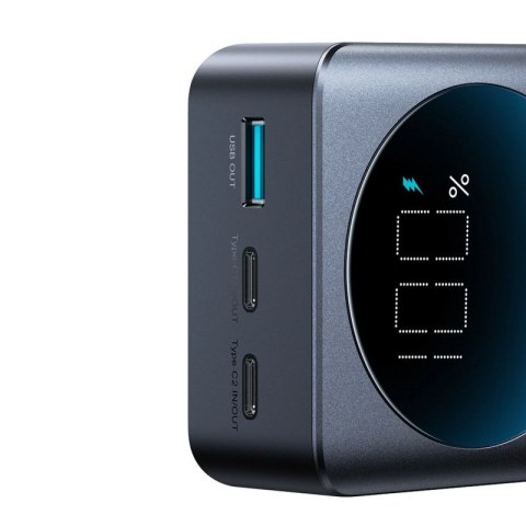 Powerbank Joyroom JR-PBF05 Pro 30000mAh 65W z wyświetlaczem cyfrowym 2x USB-C 1x USB-A - czarny