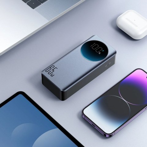 Powerbank Joyroom JR-PBF05 Pro 30000mAh 65W z wyświetlaczem cyfrowym 2x USB-C 1x USB-A - czarny
