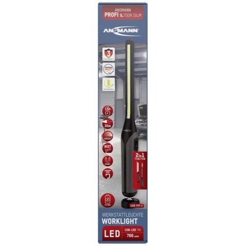 Lampka robocza Ansmann 990-00125 Inspection IL700R LED oświetlenie robocze (monochromatyczne) akumulatorowe 7 W 700 lm