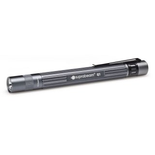 Latarka monochromatyczna LED Suprabeam Q1 zasilana na baterie szara 14.2 cm