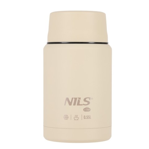 NC3807 TERMOS OBIADOWY 550ML BEŻOWY NILS CAMP