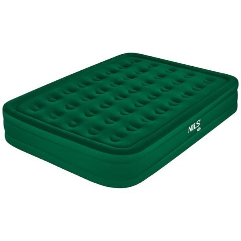 NC2808 MATERAC DWUOSOBOWY KING SIZE ZIELONY + POMPKA ELEKTRYCZNA NILS CAMP