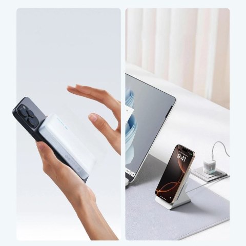 Powerbank Cuktech WPB100N 20 W 10000 mAh magnetyczny z podstawką - biały