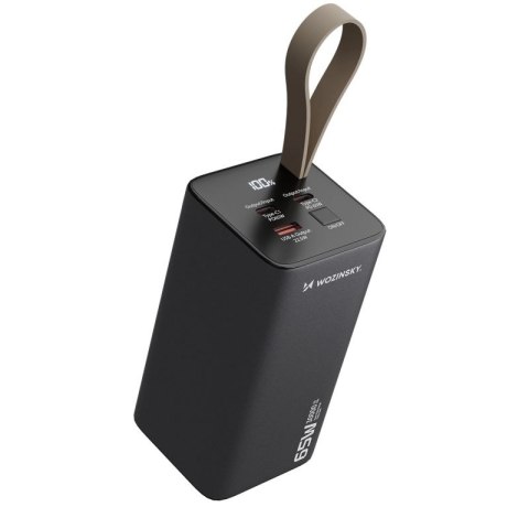 Powerbank Wozinsky K65+ 65W 30000mAh 2x USB-C, 1x USB-A 65W - szary