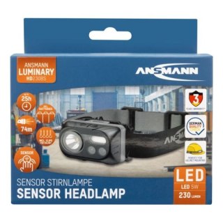 Ansmann HD230BS Czarny Latarka czołowa COB LED