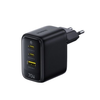 Ładowarka sieciowa Baseus EnerFill FE22 70W 2 x USB-C + USB-A - czarna