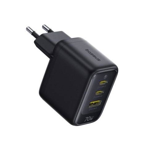 Ładowarka sieciowa Baseus EnerFill FE22 70W 2 x USB-C + USB-A - czarna