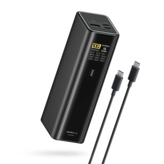 Powerbank Cuktech PB200U 210 W 20000 mAh 2x USB-C + USB-A z wyświetlaczem TFT i kablem USB-C 240 W - czarny