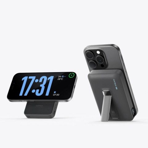 Powerbank Cuktech WPB100 10000 mAh Qi2 magnetyczny 30 W z podstawką - czarny