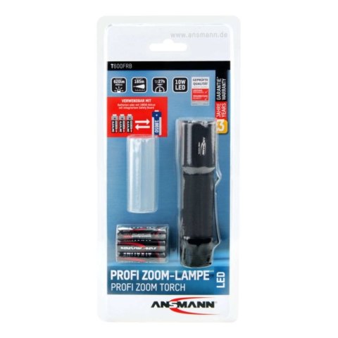 Ansmann T600FRB Czarny Latarka ręczna LED
