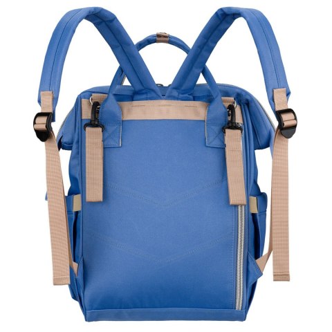 Plecak mommy-bag wykonany z poliestru w niebieskim kolorze - Peterson
