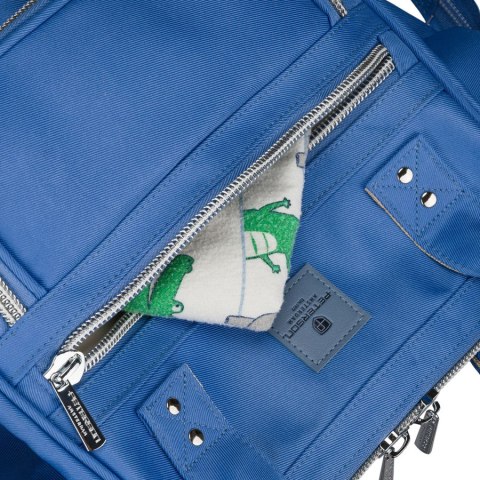 Plecak mommy-bag wykonany z poliestru w niebieskim kolorze - Peterson