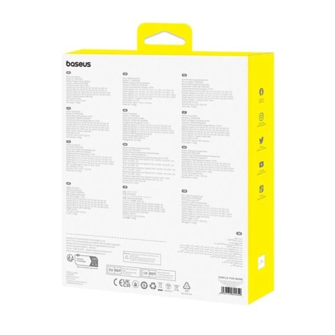 Powerbank Baseus Blade2 12000mAh 65W z wyświetlaczem cyfrowym (z białym kablem Baseus Mini White Series USB-C - USB-C 100W (20V/
