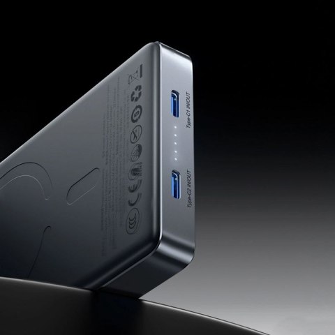 Powerbank Joyroom JR-PBM08 Pro 22,5W 10000mAh z ładowaniem bezprzewodowym 2x USB-C - szary