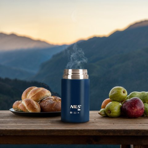 NC3802 TERMOS OBIADOWY 1000ML NIEBIESKI NILS CAMP