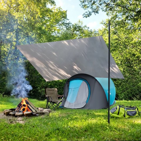 NC17111 TARP PŁACHTA BIWAKOWA KEMPINGOWA 230X140 CM NIEBIESKI NILS CAMP