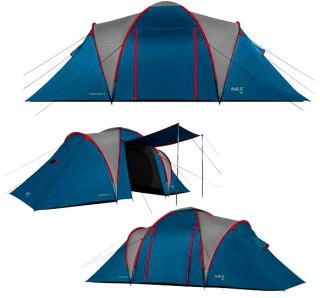 NC6431 NAMIOT KEMPINGOWY NIEBIESKI-JASNO SZARY HIGHLAND IV NILS CAMP