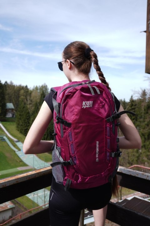 Plecak Turystyczny Różowy KUBISPORT 40 L