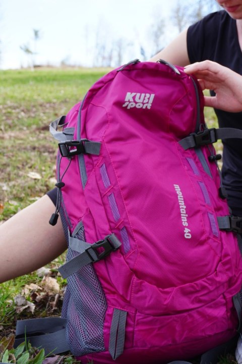 Plecak Turystyczny Różowy KUBISPORT 40 L
