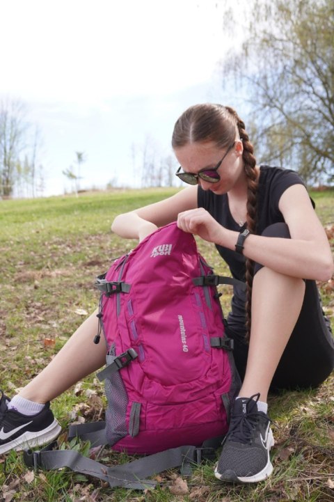 Plecak Turystyczny Różowy KUBISPORT 40 L