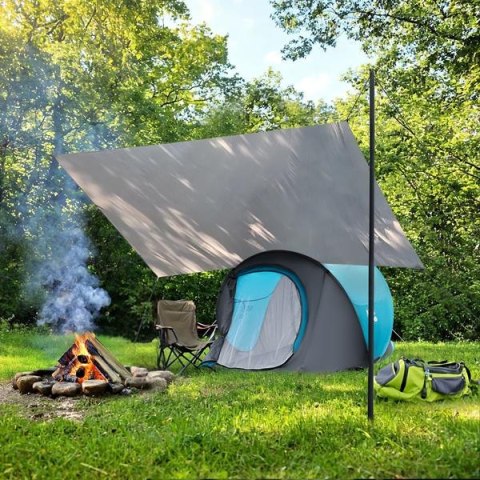 NC17111 TARP PŁACHTA BIWAKOWA KEMPINGOWA 230X140 CM NIEBIESKI NILS CAMP