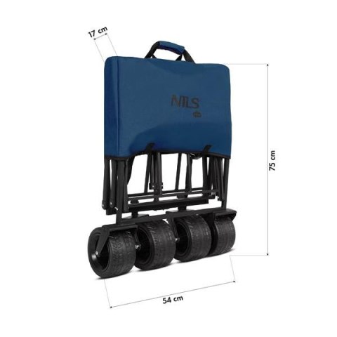 NC2605 WÓZEK NIEBIESKI 120L NILS CAMP