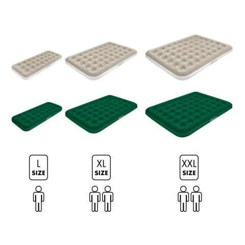 NC2803 MATERAC TURYSTYCZNY DMUCHANY 203X152X22 CM ZIELONY NILS CAMP