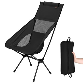 NC3321 KRZESŁO SKŁADANE ULTRALIGHT BLACK NILS CAMP