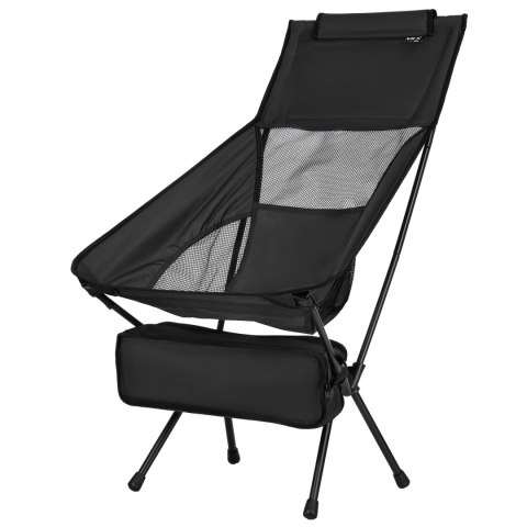 NC3321 KRZESŁO SKŁADANE ULTRALIGHT BLACK NILS CAMP