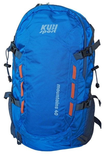 Plecak Turystyczny Sportowy Damski Męski Niebieski Solidny KUBISPORT 40 L