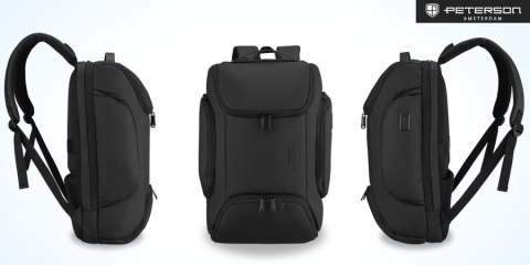 Pojemny plecak na laptopa z portem USB - Peterson