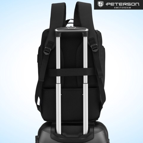 Pojemny plecak na laptopa z portem USB - Peterson