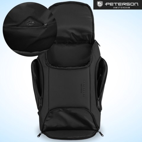 Pojemny plecak na laptopa z portem USB - Peterson